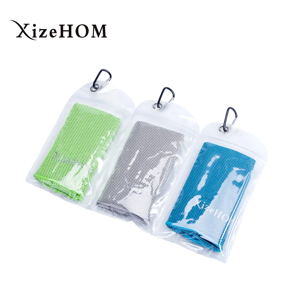 XizeHOM Multicolor 120*30cm Ice Towel Utility Enduring Instant Cooling Towel Heat Relief Reusable Chill Cool Cold towel