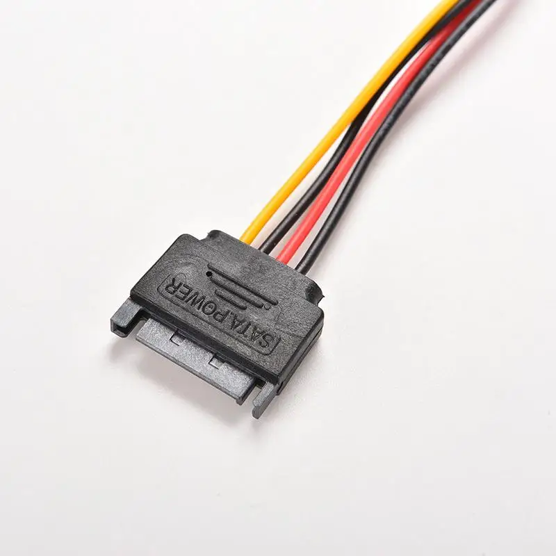 Адаптер питания JETTING 1 шт. 15 Pin SATA штекер гнездо P удлинитель провод шнур 8 дюймов 20