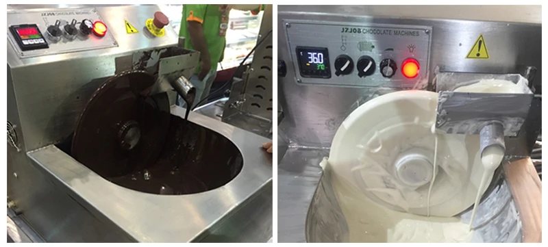 chocolate melting showing