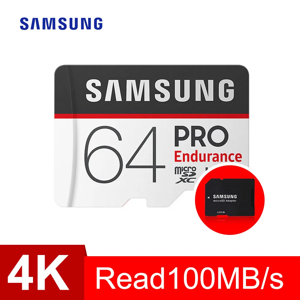 Samsung microsd объемом до 32 GB 64G 128G карта памяти PRO SDHC/SDXC TF Карты объемом до 100 МБ/с. выносливость карта для безопасности автомобиля рекордер - Емкость: 64 ГБ