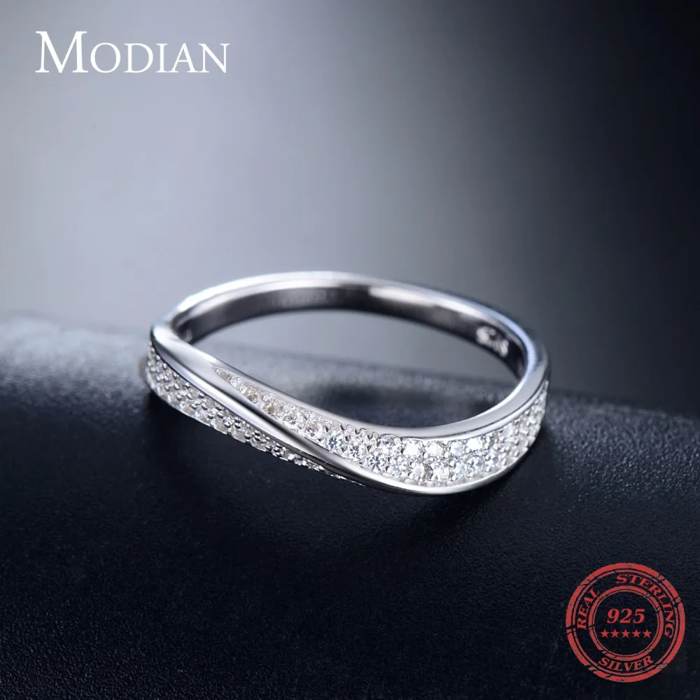 Modian Solid 925 серебристый неправильной формы Новое модное составное кольцо на палец