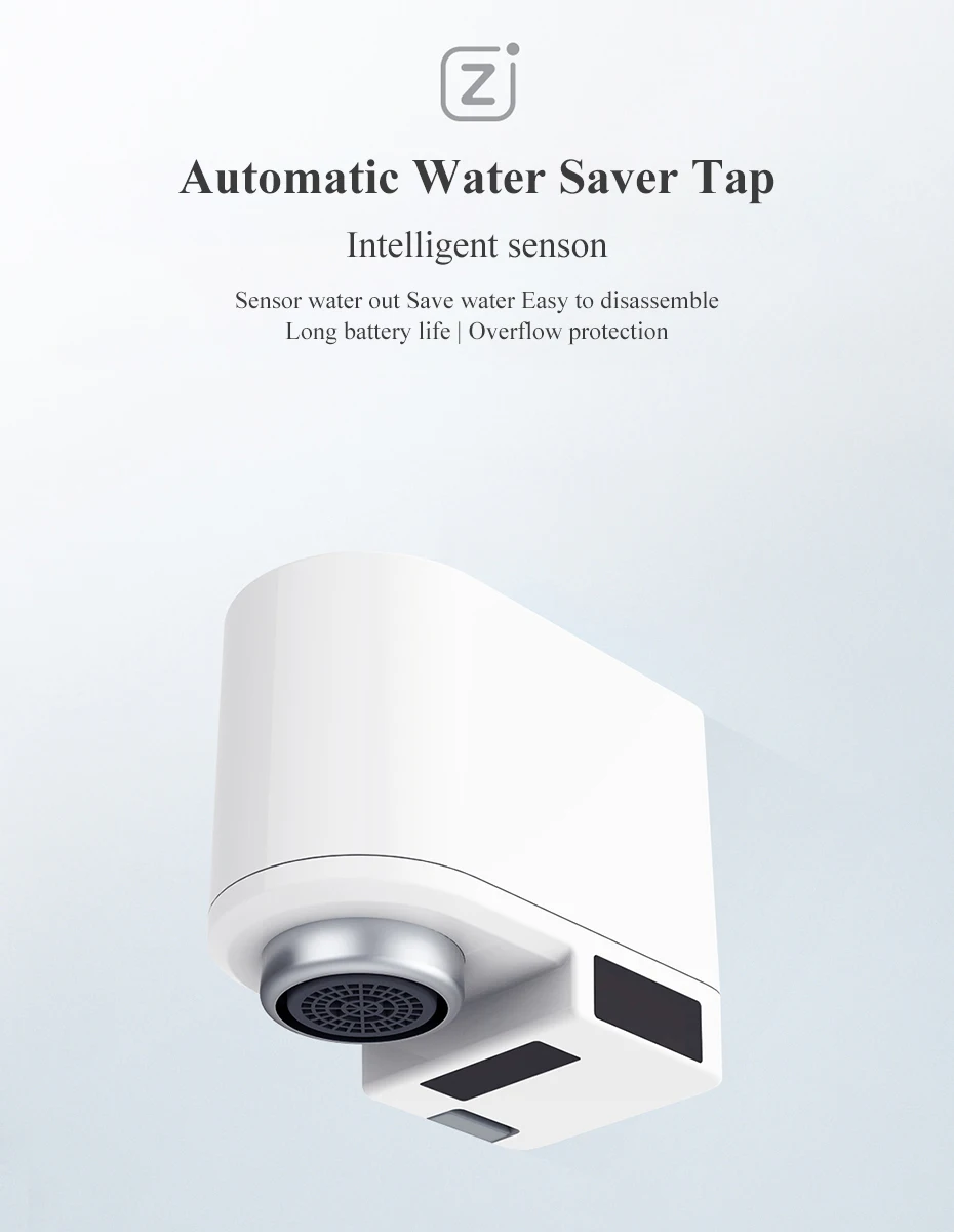 Xiaomi Zajia индукционный водосберегающий перелив смарт-кран датчик инфракрасного энергосберегающего устройства для воды кухонный кран с форсункой