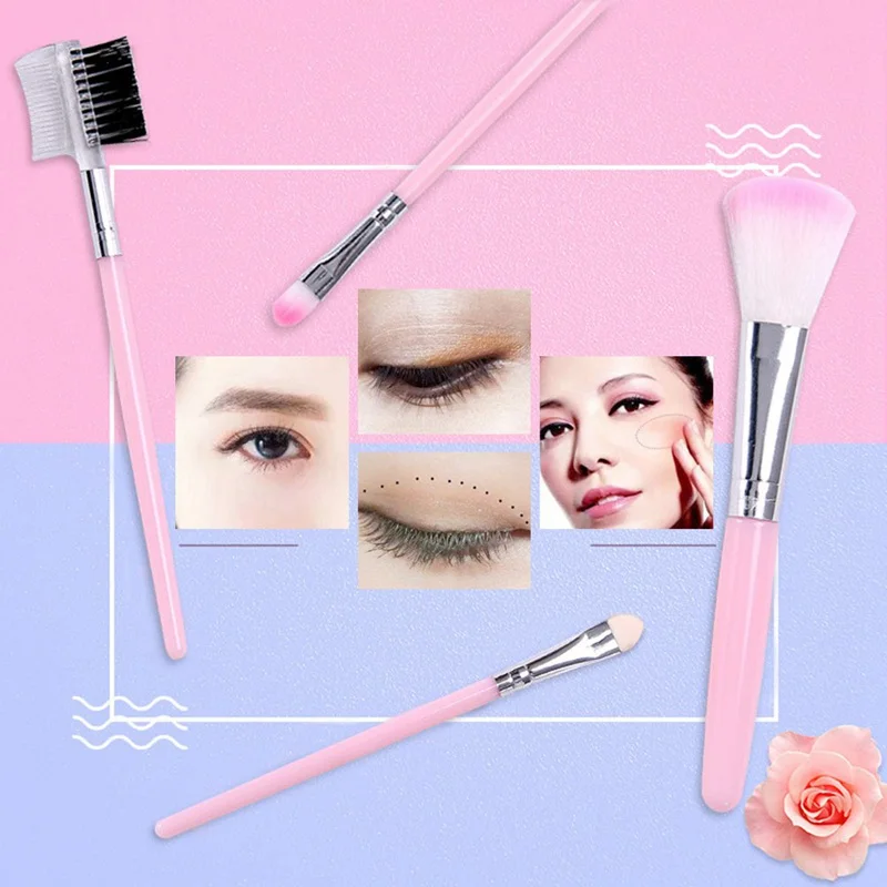

5Pcs/Lot Eye Shadow Foundation Eyebrow Eyeliner Eyelash Lip Brush Makeup Brushes Cosmetic Tool Make Up Eye Brush Set