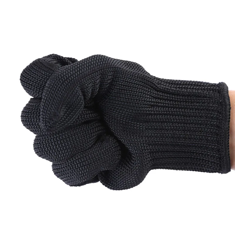 Защитные перчатки из нержавеющей стали с защитой от вырезания проволоки из металлической сетки для мясника 5А, дышащие рабочие перчатки для самозащиты