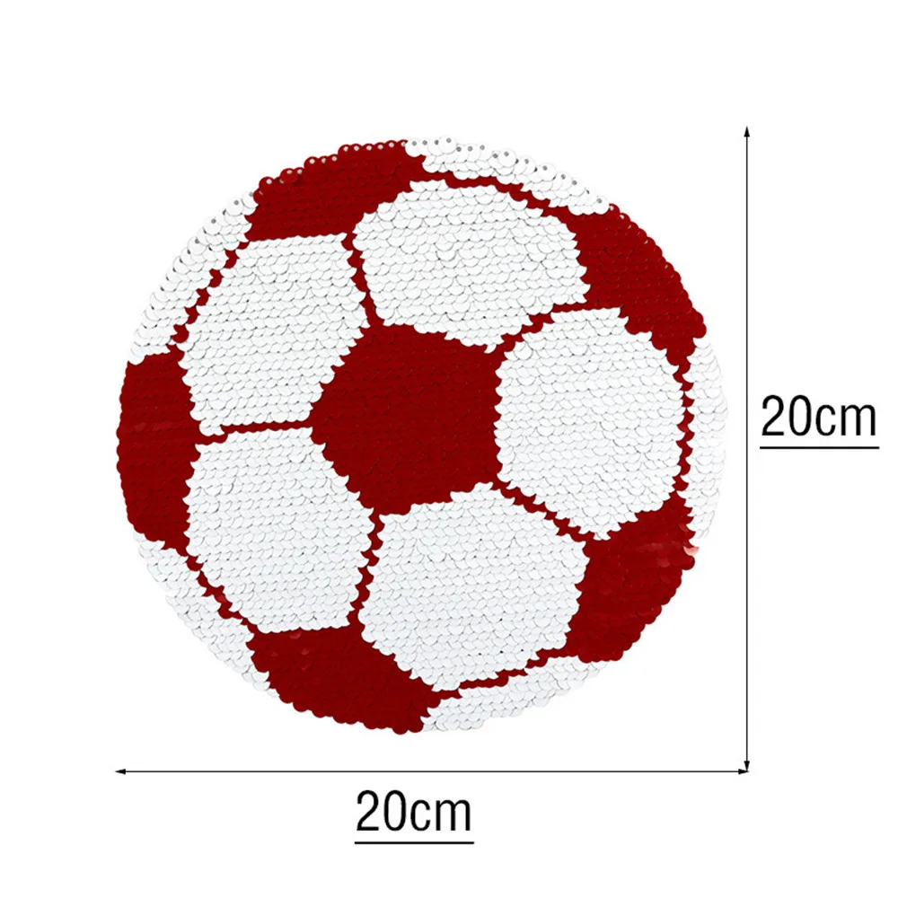 Новая футбольная обратимая нашивка, меняющая цвет, блестки, ПРИШИТАЯ нашивка для одежды, сделай сам, нашивка, аппликация на сумку, одежда, пальто, свитер, ремесла