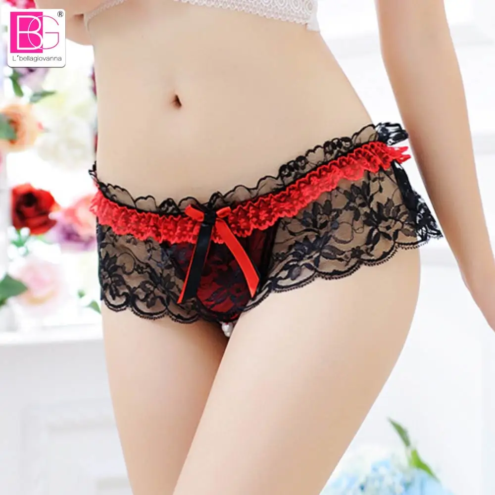 

New Arrive Women Sexy Opening Crotch Panties Ladies Flower Lace Female Briefs Thongs G-string Lingerie Sexy Underwear 2018
