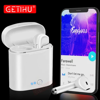 

GETIHU Mini Twins Bluetooth Sport Earphones Stereo headphones in Ear Buds wireless Earbuds handsfree Headset For iPhone Samsung