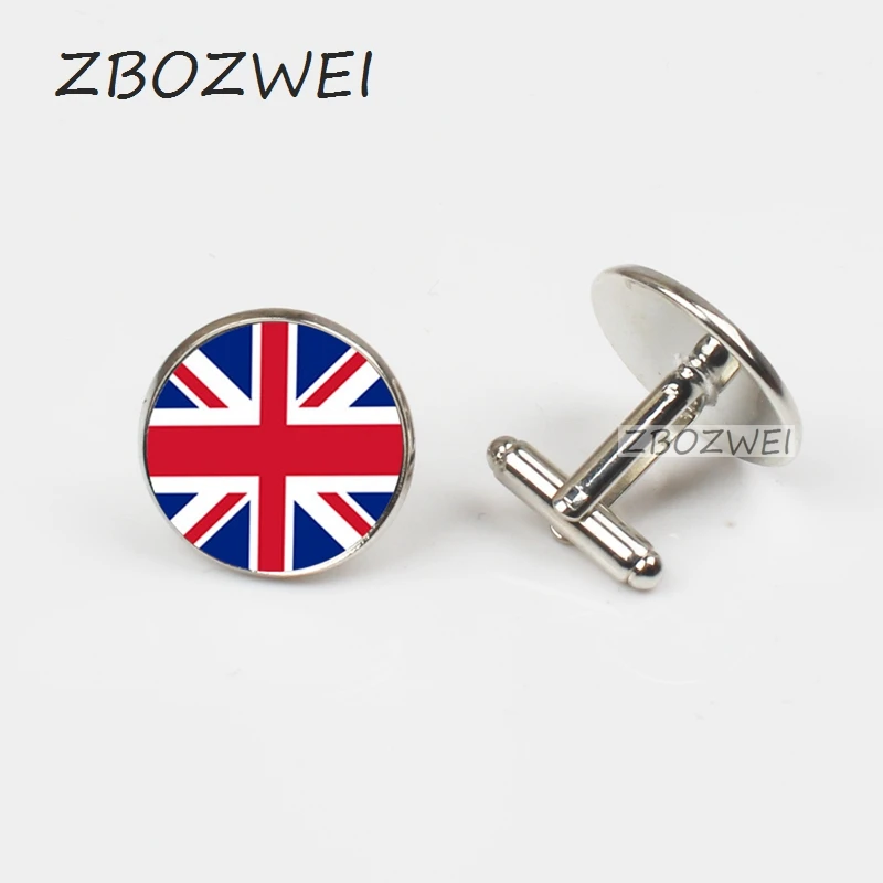 

ZBOZWEI New Hot Selling Jewelry 1 pair Mens British national flag Cufflinks, Wedding, Men's shirt accessories wedding cufflinks