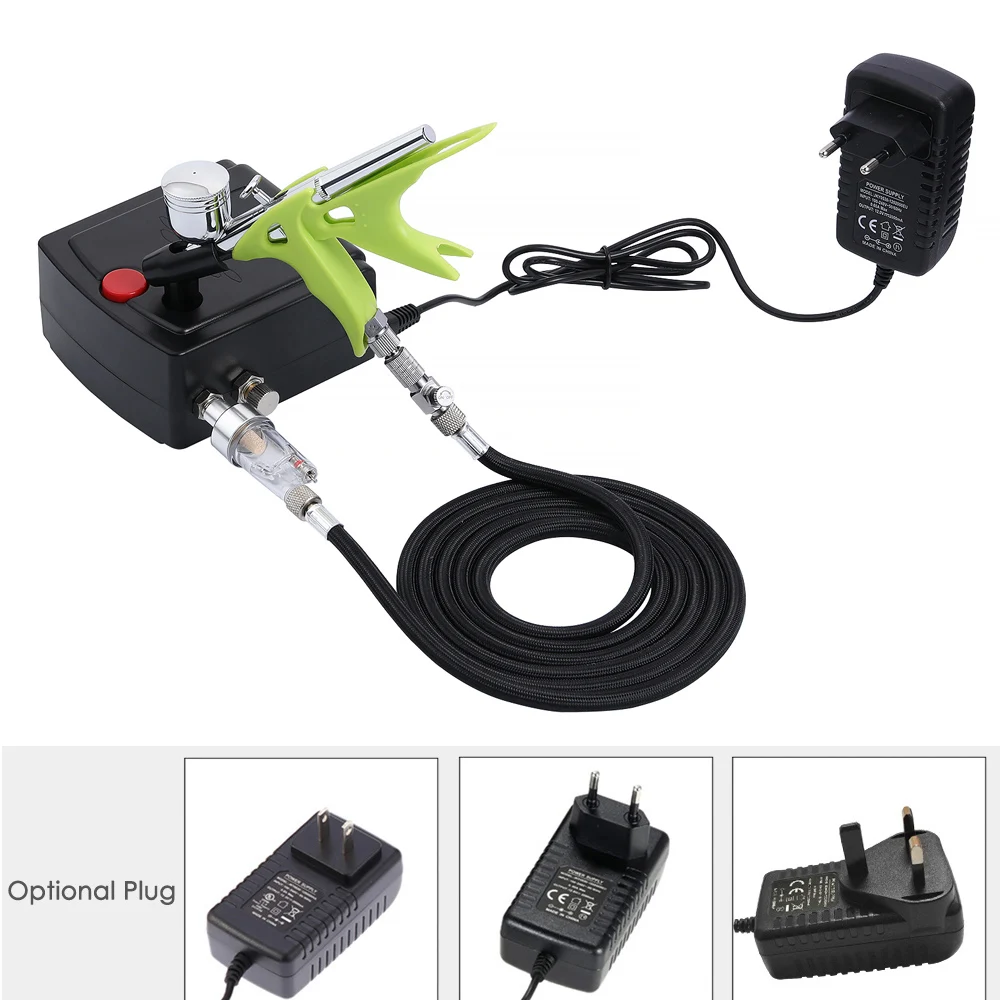 Skup Nasedal dwufunkcyjny pistolet natryskowy Mini zestaw sprężarka powietrza rozpylacz do zdobienia paznokci narzędzie do dekoracji ciast makijaż tatuaż Model lakier samochodowy