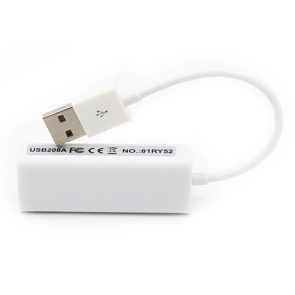 جديد USB 2.0 إلى RJ45 بطاقة الشبكة Lan محول ل ماك OS الروبوت اللوحي فوز 7 8 10 100 ميغابت في الثانية عالية الجودة RTL8152 IC لا سائق