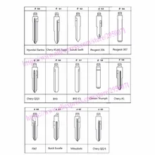 64#- 74#. 92 Универсальный складной Автомобильный ключ пустой, флип неразрезанное лезвие для различных брендов автомобиля дистанционного ключа