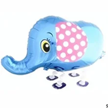 Retail 82*45cm Big Size Walk Elephant Pet Foil Balloon for Kid Toys, Big Inflatable Promotion Mylar balloon Toys
