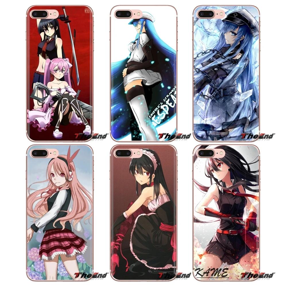 Мягкие чехлы для LG Spirit Motorola Moto X4 E4 E5 G5 G5S G6 Z Z2 Z3 G2 G3 C Play Plus Mini Akame Ga Kill! Аниме девочек