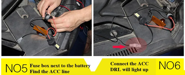 modo duplo drl led luzes externas ba15s