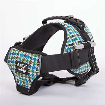 

New Reflective Pet Dog Harness Grid Training Vest for Medium Big Large Dogs Adjustable Outdoor Harness Pitbull arnes perro 8807