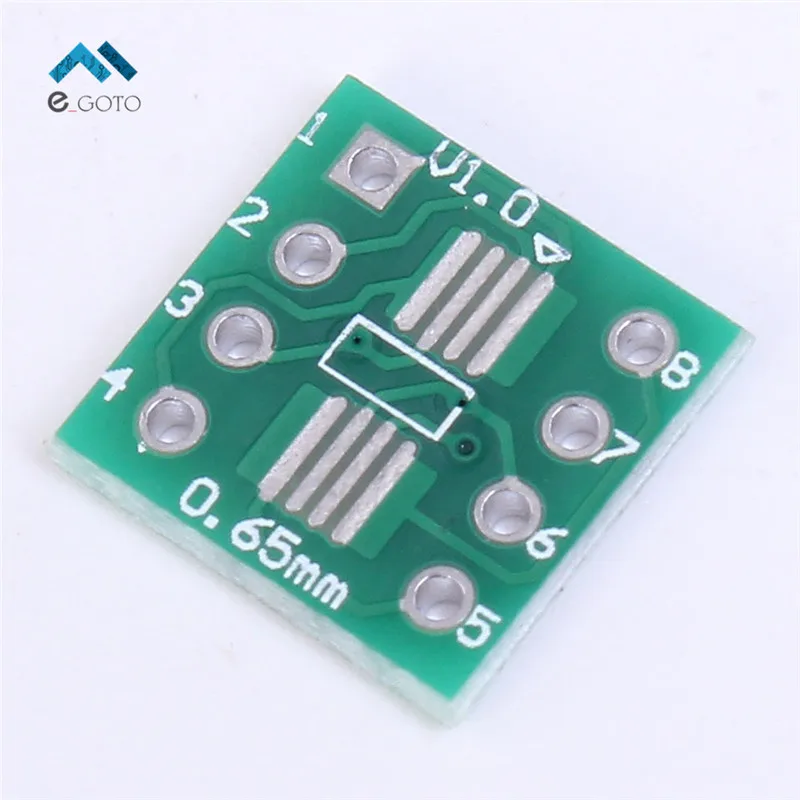 100pcs SOP8 SSOP8 TSSOP8 to DIP 8 Pinboard SMD To DIP Adapter Converter