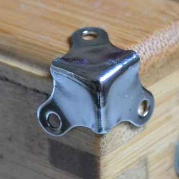 

free shipping metal Square corner bracket wooden box furniture corner gift box corner aluminum case corner bag hardware package