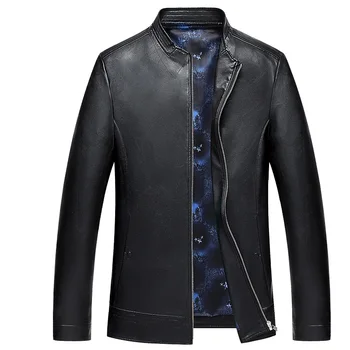 

1859 New Fashion Men Spring Clothing Men's Leather Jacket Zipper Men's Coat Genuine Leather Overcoat Men's Autumn coat