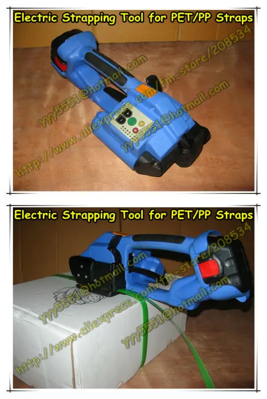 Best Quality+Factory Supplier Hand held Battery Powered Manual PET Plastic Strapping Tool Include 2 BOSCH Batteries& 1 Charger