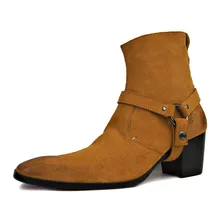 OTTO/дизайнерская обувь ручной работы; ботинки из натуральной кожи на высоком каблуке; Брендовая обувь; классические ботинки с красной подошвой; Мужская обувь из коровьей кожи