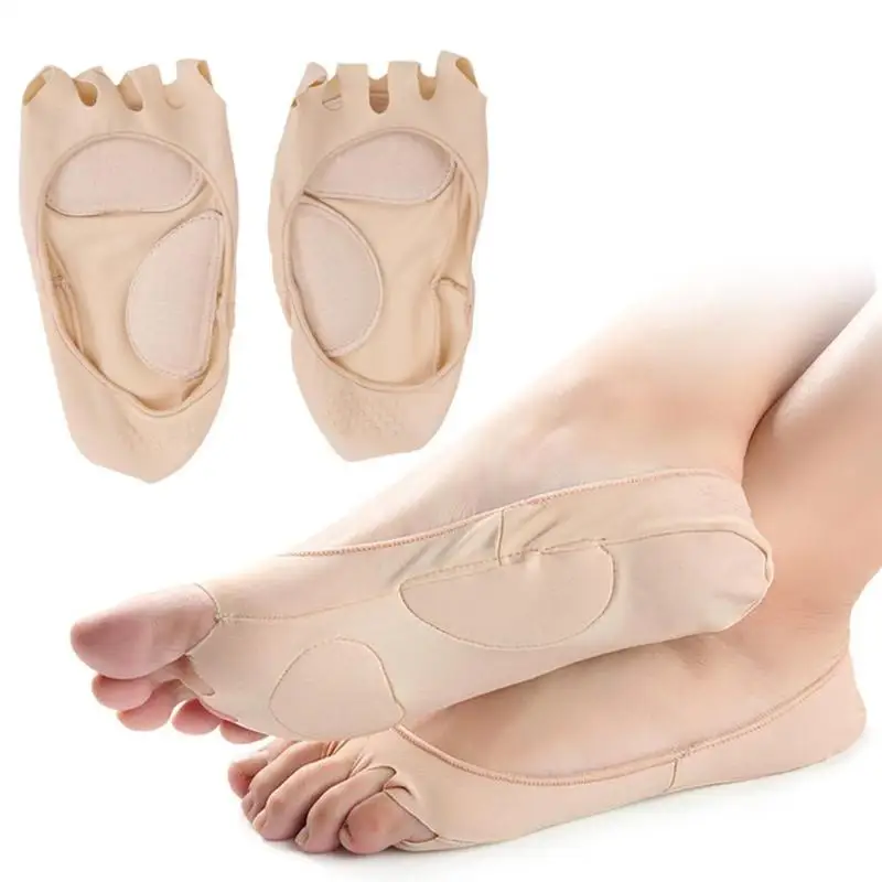 

1 Pair Five Toe Socks Invisible Open Toe Boat Sock Massage Socks Anti-Slip Arch Support Sock Foot Care Tool for Women