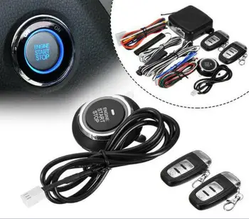 

9 in 1 Start Push Button Car Keyless Entry Engine Start Alarm System Push Button Remote Starter Stop Auto