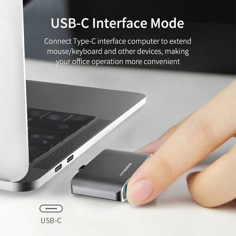 Устройство для считывания карт hagides type-C USB-C USB 3,0 SD/Micro SD/TF OTG адаптер для ноутбука/USB-C телефона type C многофункциональный конвертер