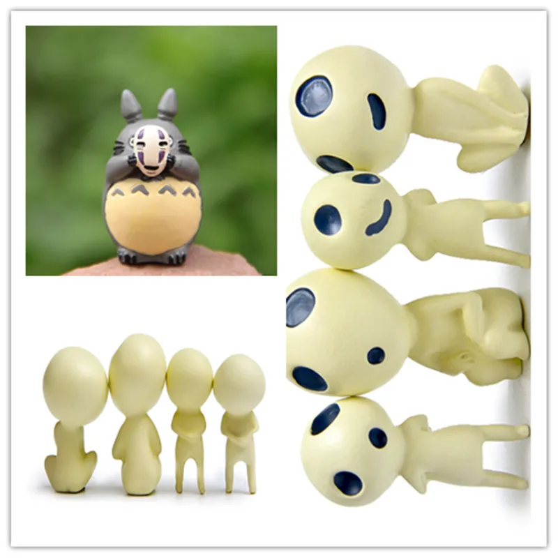 

Anime Action Figure My Neighbor Totoro Princess Mononoke Resin Tree Spirit Elve Garden Decorative Micro DIY Landscaping Doll