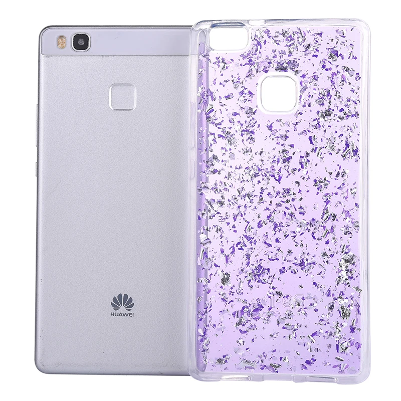 Glitter shining flakes silicone case huawei P9 Lite,P10 Lite (13)