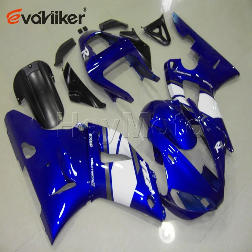 Заказной ABS Пластиковый обтекатель для YZF-R1 1998-1999 YZF R1 98 99+ 5 подарков+ литьевая форма белый синий - Цвет: J