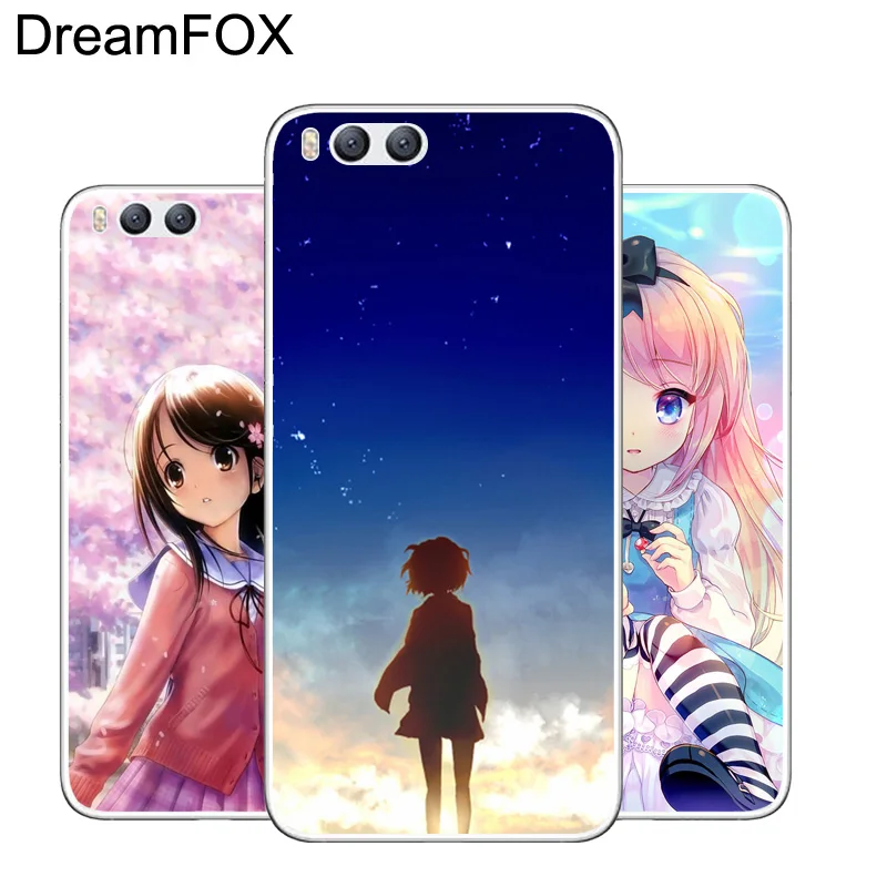 

DREAMFOX L549 Sweet Anime Girl Soft TPU Silicone Case Cover For Xiaomi Mi Note 2 3 4 5 6 8 SE M5 4C 4S 5C 5S 5X 6X A1 Plus