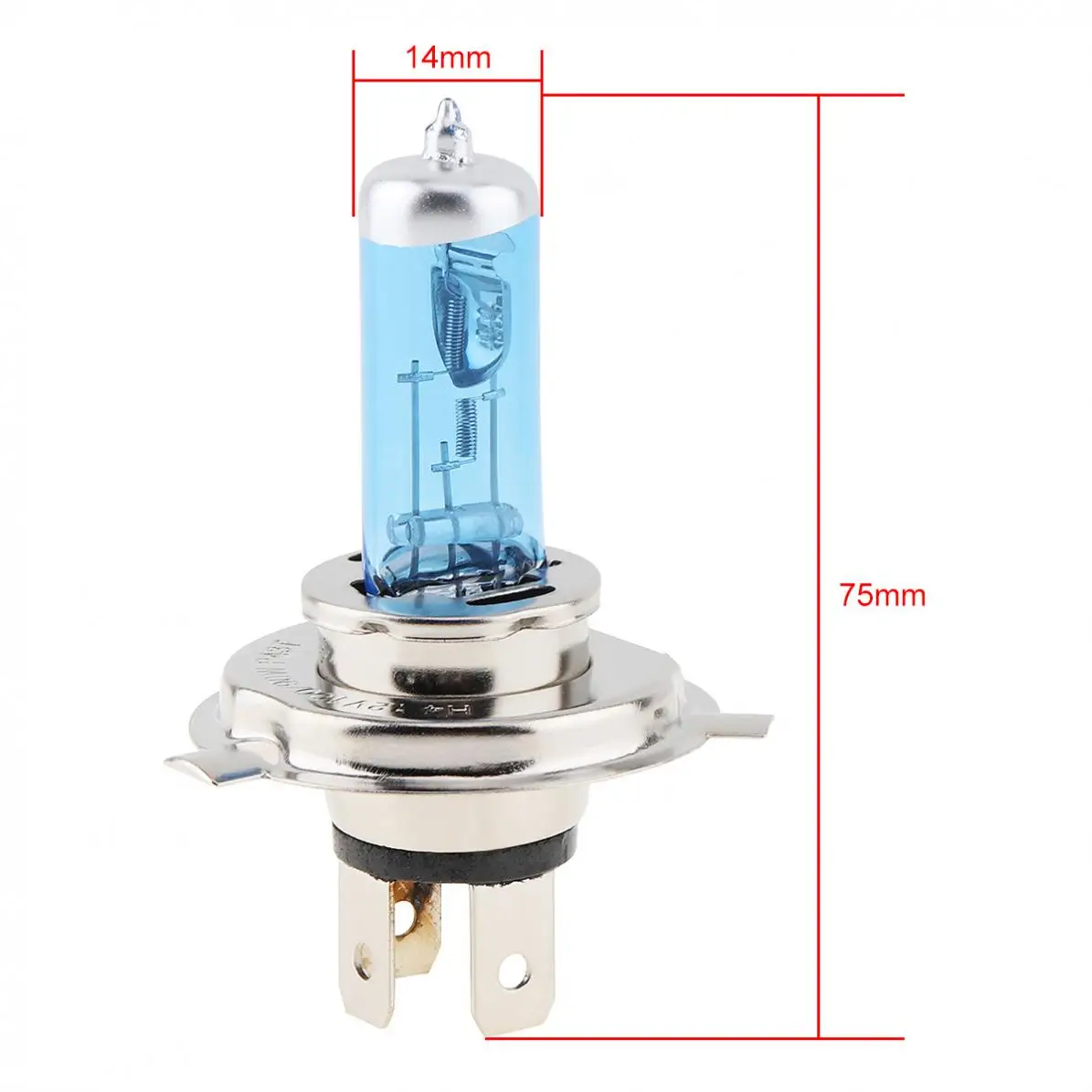 12V H4 5000K белый светильник автомобильные ксеноновые галогенные лампы 90/100 Вт супер яркий авто спереди головной светильник противотуманные лампы