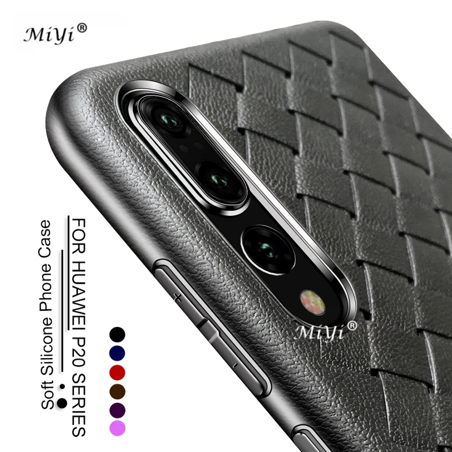 

For Huawei P20 Pro Case For Huawei P 20 Lite Pro Plus Cover Shockproof Woven Luxury Leather TPU Case P20 Lite P20Pro Funda Shell
