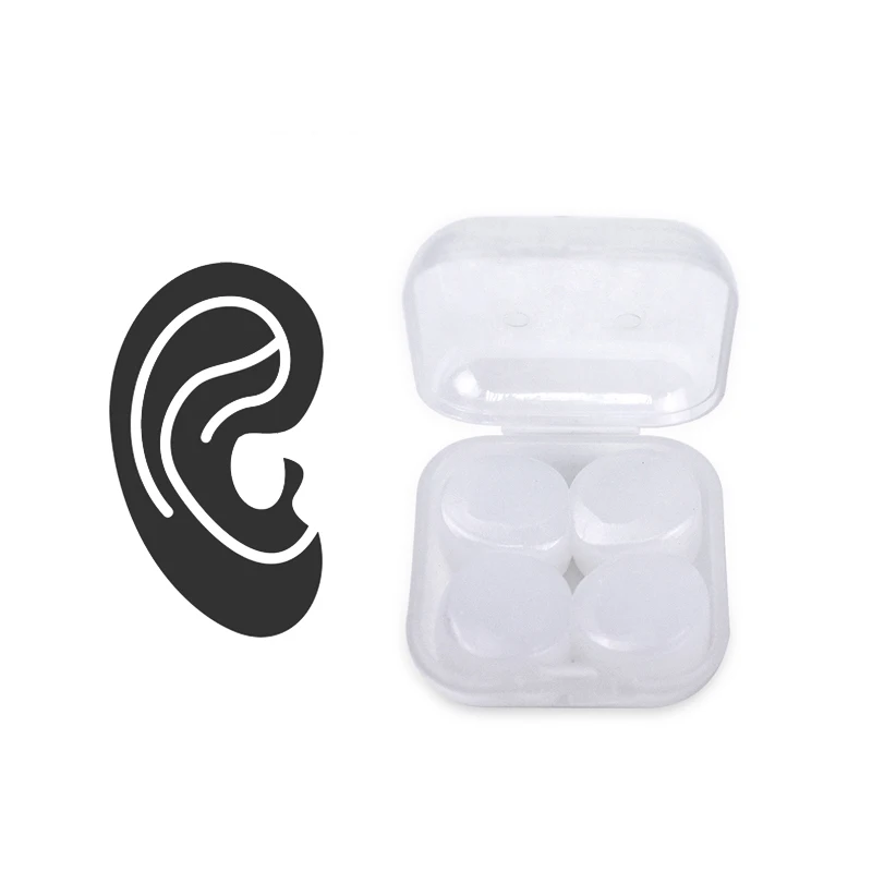 

8pcs Waterproof 6Pcs Silicone Soft Water Sports Earplugs Showering Protective Ear Plugs Swimming Earplugs Anti-noise Earmuffs