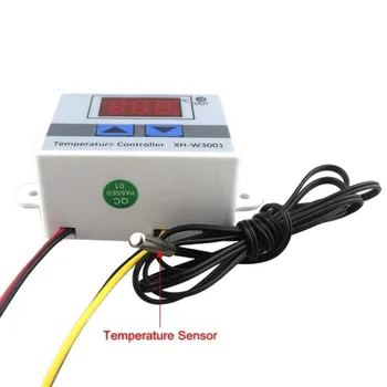 

24V Digital LED Temperature Controller Thermostat Switch Waterproof Probe Wire Connect High Sensitivity Temperature Sensor