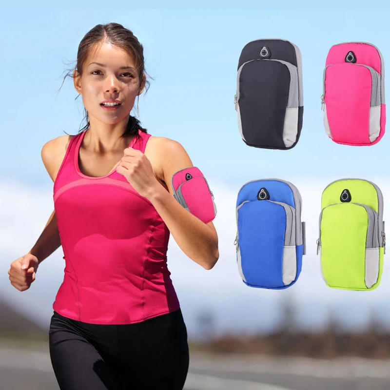 

Under 6 inch Universal Sports Armband bag Running Waterproof Armbands Phone Pouch Outdoor hand holder Case for iphone XR Huawei