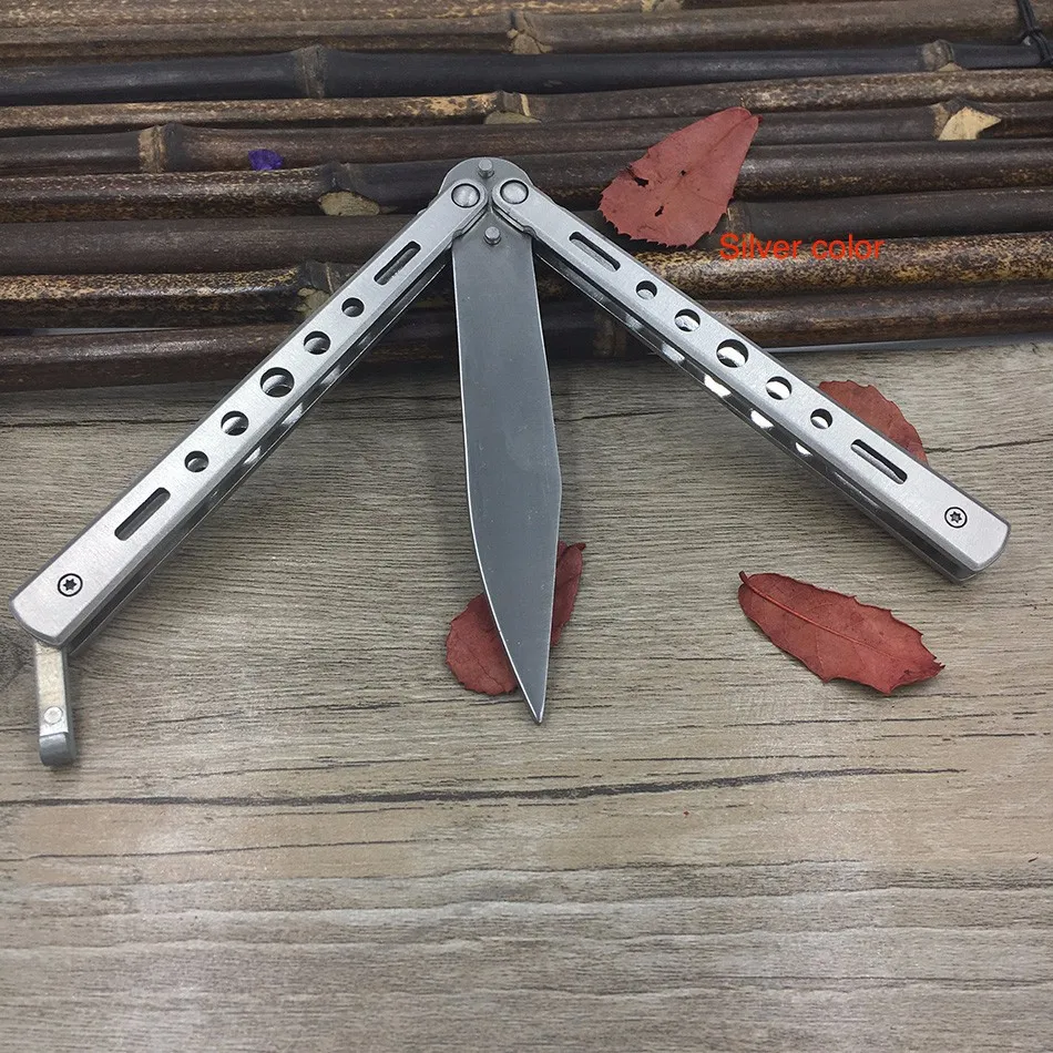 Titanium Stainless Steel Butterfly Training Knife