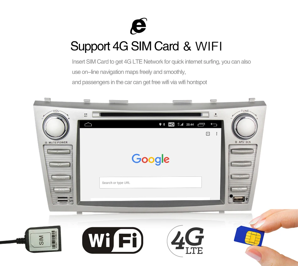 Best Free shipping!8inch 2din Android7.1 Car Gps DVD player for Toyota camry 2008-2011 audio vedio support 4G lte wifi BT SWC MIC 33