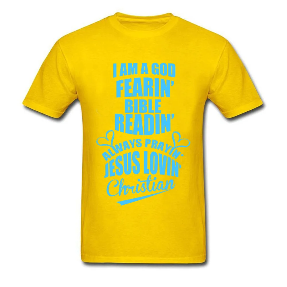 Brand Mens Tops & Tees JESUS LOVING comfortable T-shirts 100% Cotton Fabric Short Sleeve Normal T Shirt O-Neck JESUS LOVING yellow