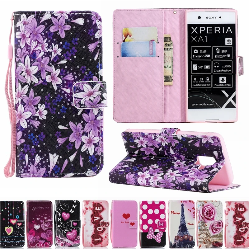 Роскошный флип чехол для Sony XPERIA XA1 Plus XA2 XZ2 Ultra XZ1 Compact XZ Premium L1 L2 чехлы бумажники