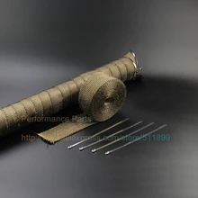 Титановый выхлоп заголовок лента термическая " x 50" рулон с устойчивая к корозии лента комплект