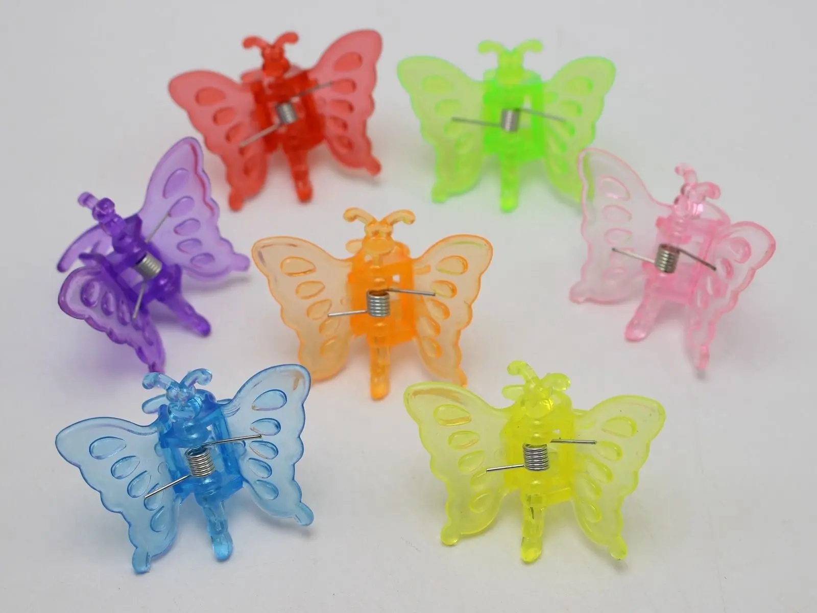 25 разных цветов пластиковые милые бабочки заколки для волос зажим 38X30 мм для детей