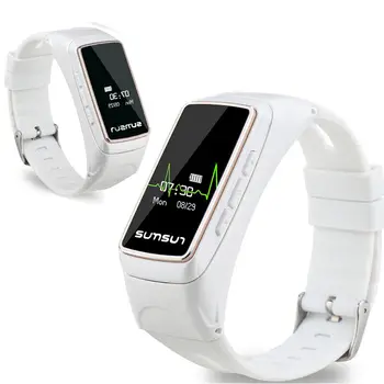 

Smart Bracelet B7 Bluetooth Conversation Earset Style Heart Rate Monitor Smart Alarm Smart Bracelet 0.66'' OLED Sport Smartwatch