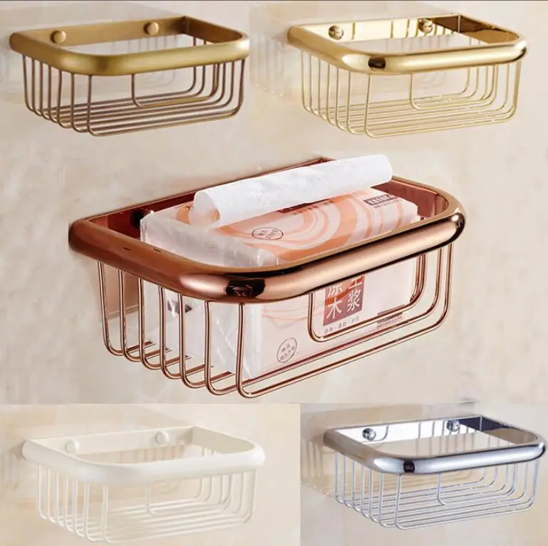 Wall Mounted Antique/Black/Gold/Chrome/White Bathroom Brass Bath Shower Shelf Soap Basket Holder Paper holder building material Wall Mounted Antique/Black/Gold/Chrome/White Bathroom Brass Bath Shower Shelf Soap Basket Holder Paper holder building material
