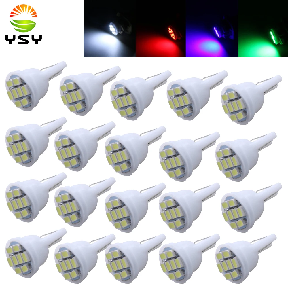 YSY 20 шт. Led T10 8 1206 3020 Smd светодиоды 8SMD 8Led Автомобильные 194 168 192 W5W автомобильный