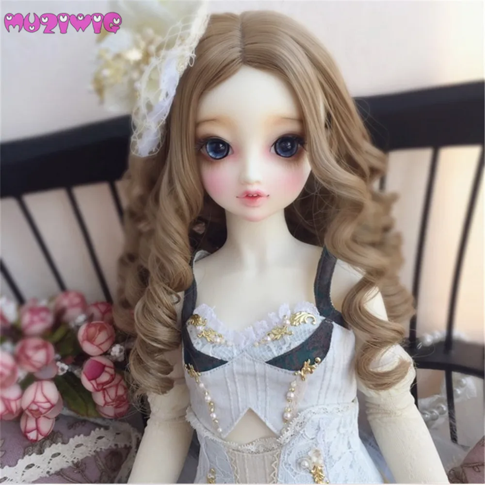 

New Arrival MUZIWIG High Temperature Fiber Long Curly Doll Wigs for 1/3 1/4 1/6 BJD Dolls
