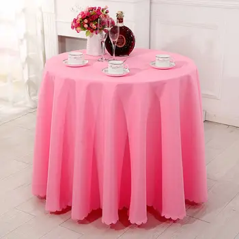 

Multi Size Hotel Round Table Cloth Restaurant Rectangular Polyester Tablecloth Home Decoration Table Cover