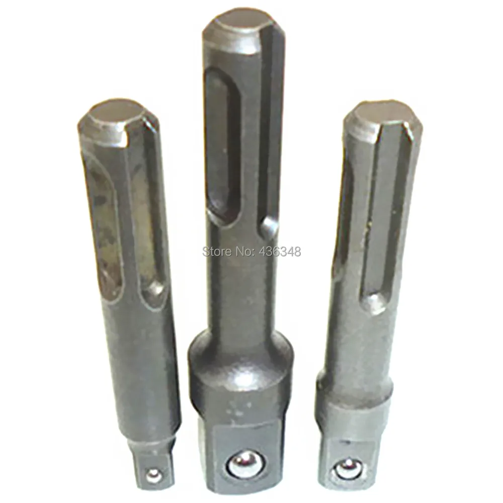 

3pcs Hammer Drills Sds Plus Socket Driver Set Sds Plus Socket Driver Adaptor Converter Fits 1/4" 3/8" 1/2 Screwdriver Bit Holder