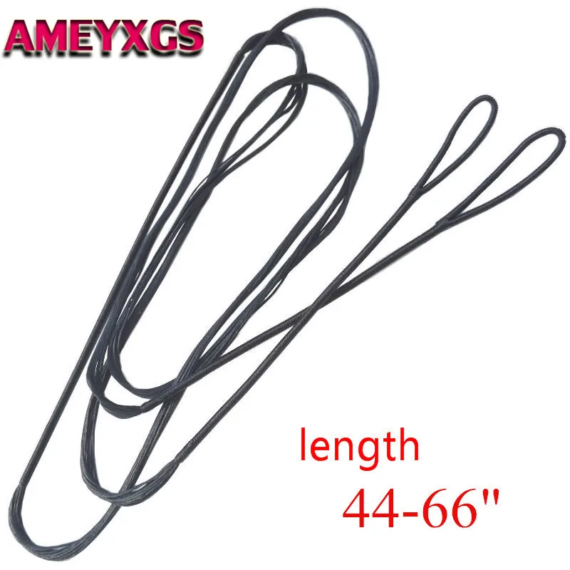 

12/14/16 Strands Archery Bowstrings Fit 48''-70'' Black Replacement Bow String Recurve Bow Long Bow Hunting Shooting Accessories
