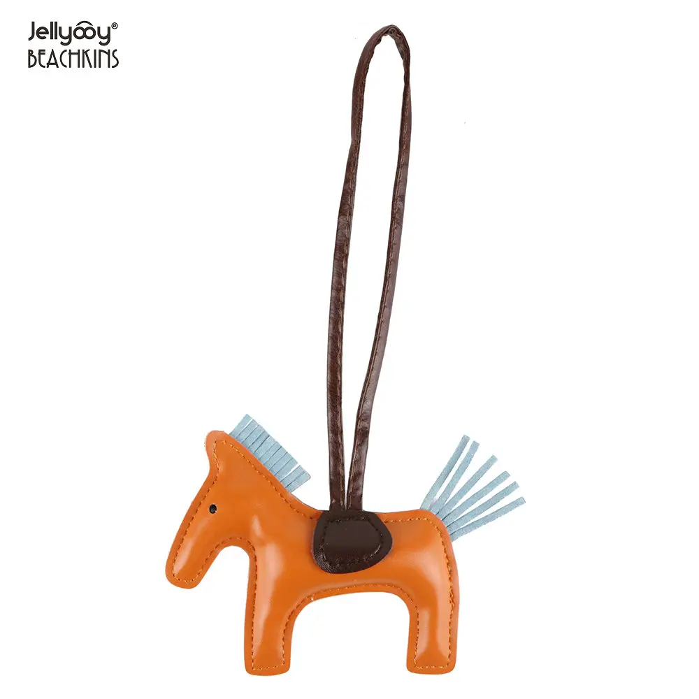 Jellyooy пляжная Новинка Мода PU кожа Родео кисточки Сумка талисманы 20 цветов в форме лошади сумка орнамент для украшения сумочки